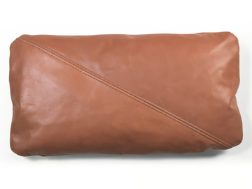 SOFT 30 NA42 - Solid-color rectangular leather cushion by SCAPPINI & C - view 2